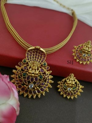 Sheshanaga Lakshmi Kemp Hasli Necklace DEVIC00687