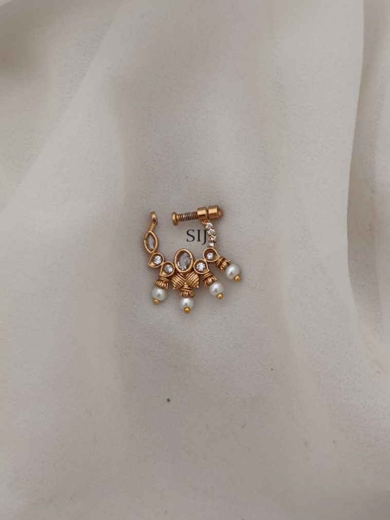 South Indian Bridal Nose Ring ARJIPN02663