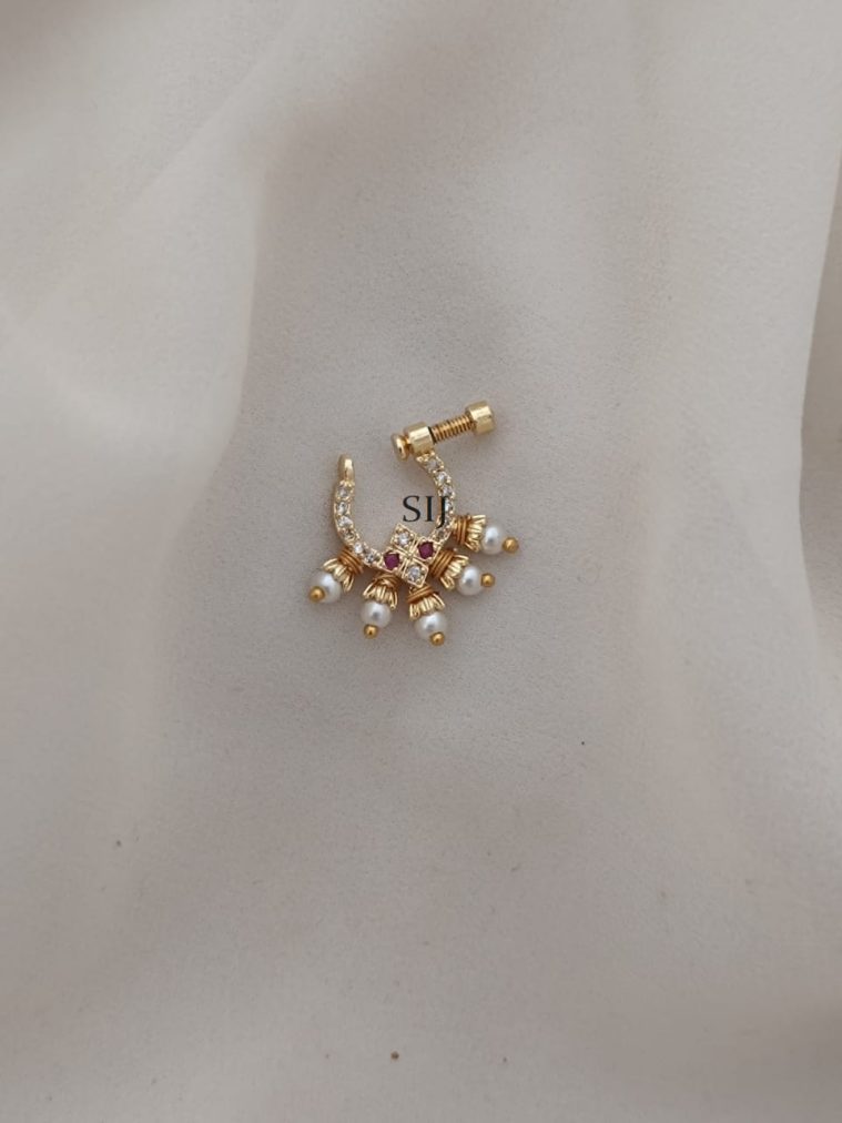 South Indian Bridal Nose Ring ARJIPN02674