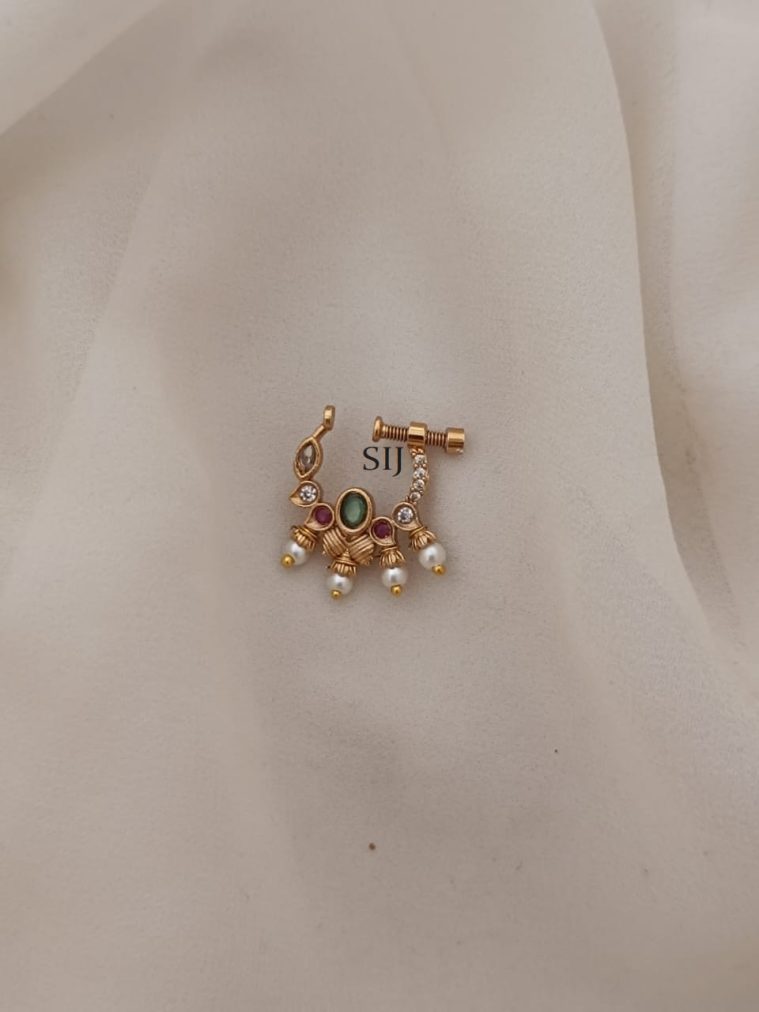 South Indian Bridal Nose Ring ARJIPN02678