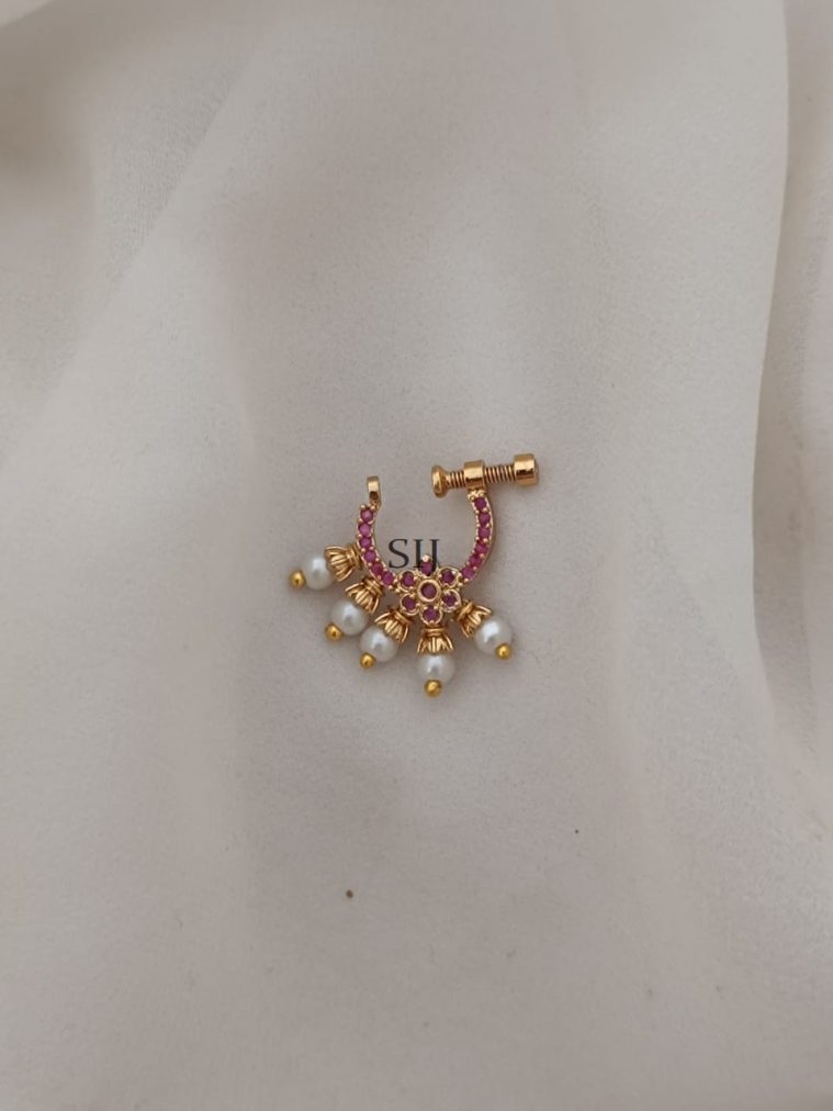 South Indian Bridal Nose Ring ARJIPN02695