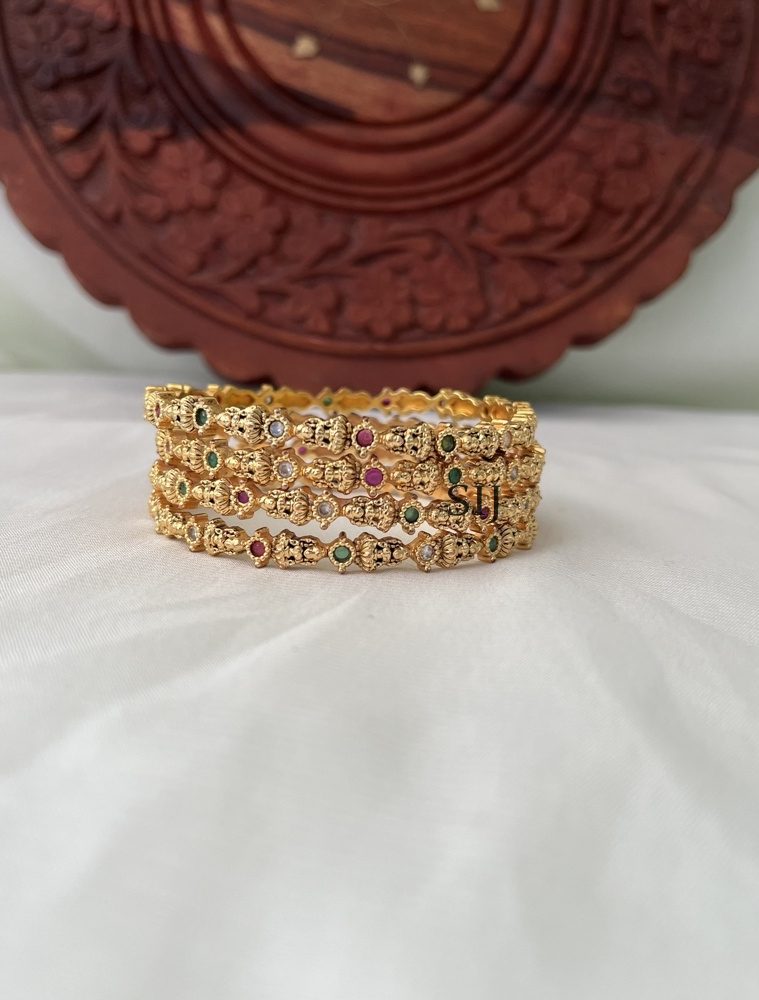 Stone Lakshmi Bangles DIVIB00846