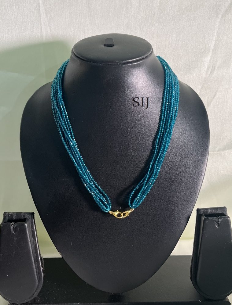 Teal Blue Beaded Chain DIVIPC00813