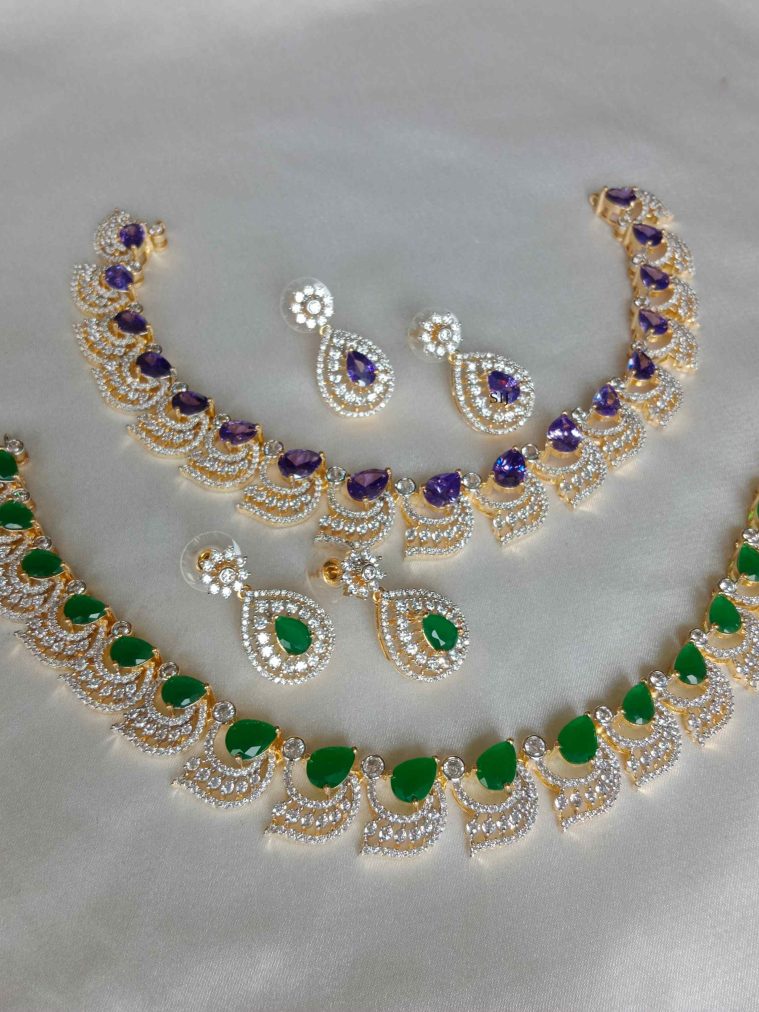 White Stone Necklace SPAIN02501