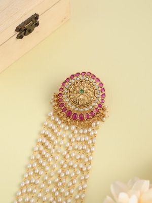 Kemp Pearl Hanging Jadai Billai AADIHA01502