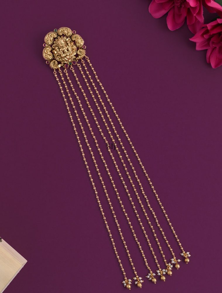 Lakshmi Gold Beads Hanging Jadai Billai AADIHA01503
